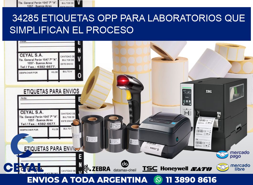 34285 ETIQUETAS OPP PARA LABORATORIOS QUE SIMPLIFICAN EL PROCESO