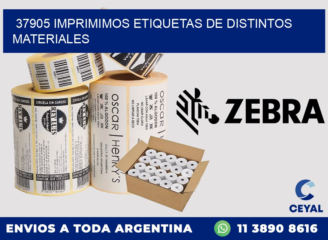 37905 IMPRIMIMOS ETIQUETAS DE DISTINTOS MATERIALES