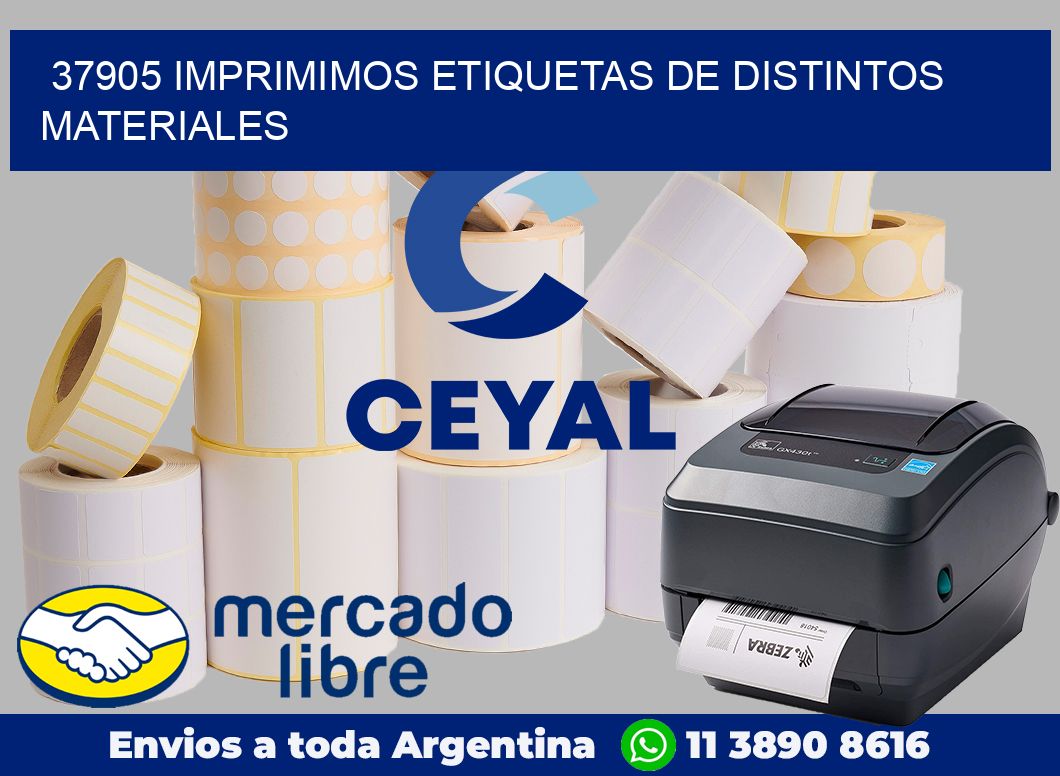 37905 IMPRIMIMOS ETIQUETAS DE DISTINTOS MATERIALES