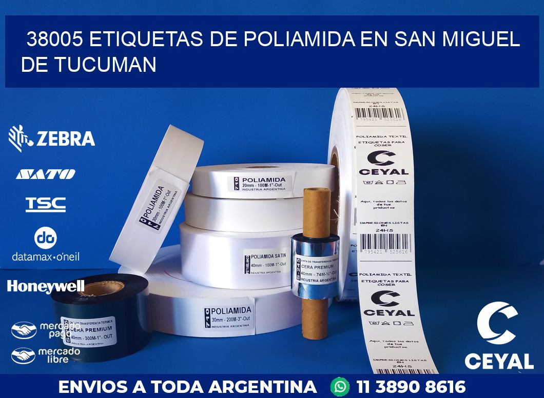 38005 ETIQUETAS DE POLIAMIDA EN SAN MIGUEL DE TUCUMAN