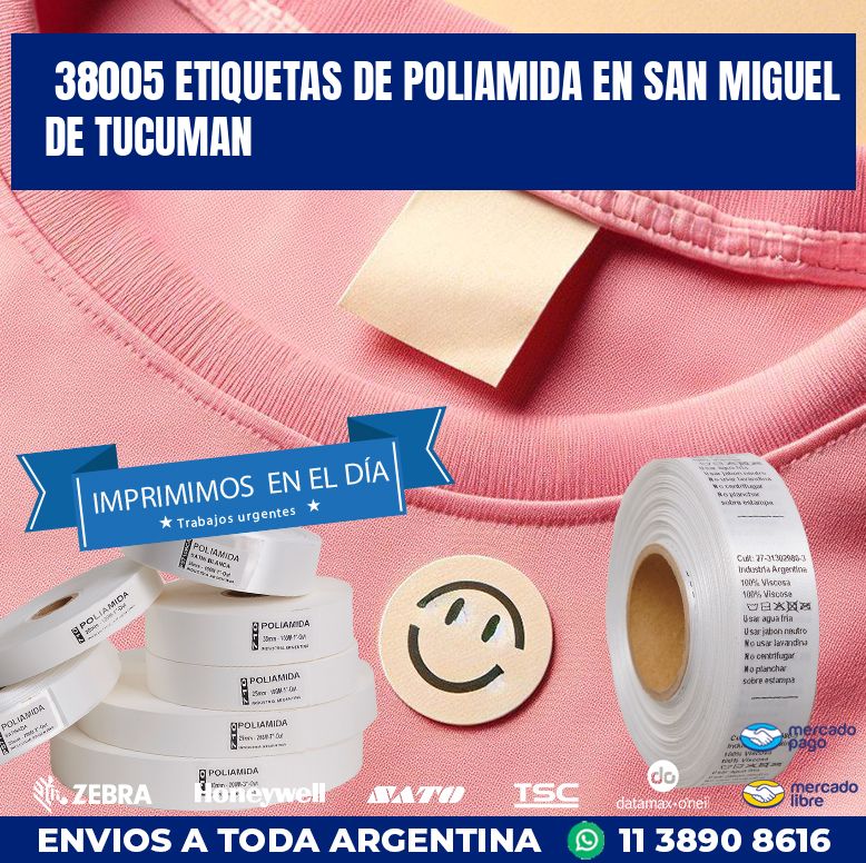38005 ETIQUETAS DE POLIAMIDA EN SAN MIGUEL DE TUCUMAN