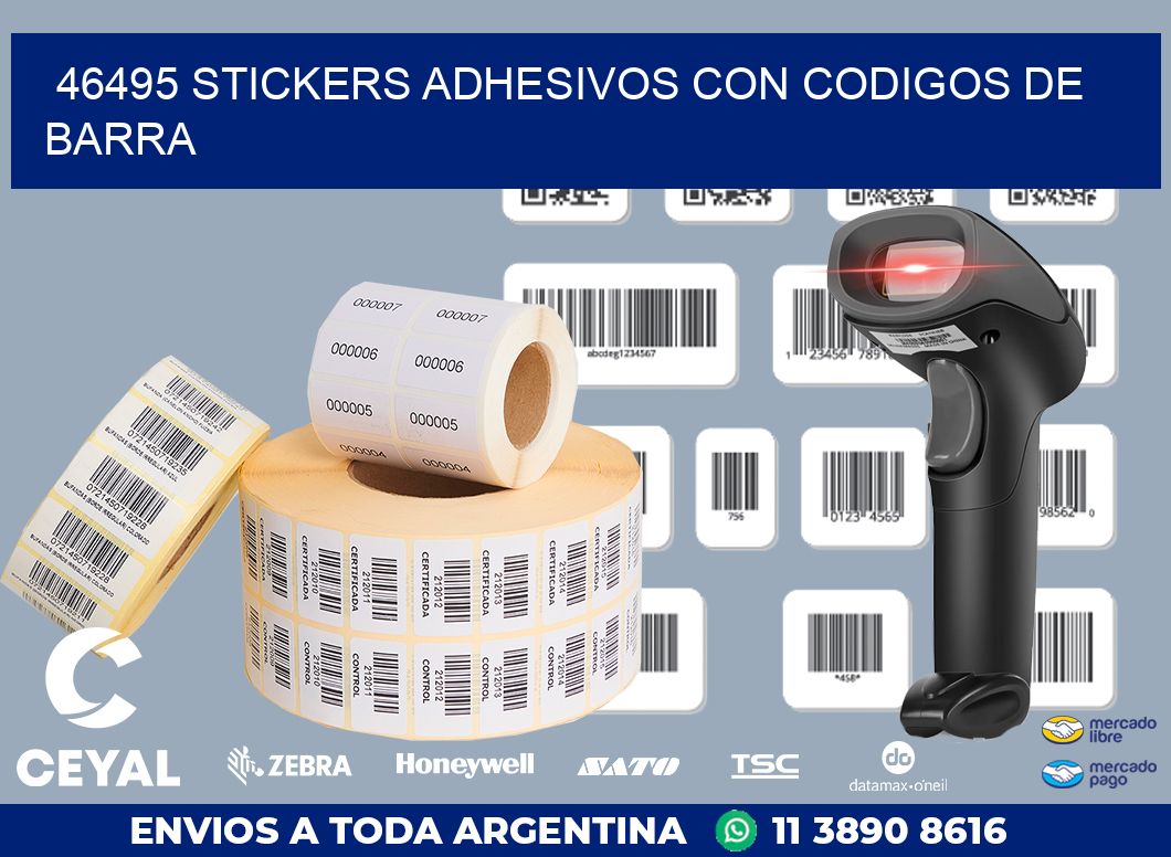 46495 STICKERS ADHESIVOS CON CODIGOS DE BARRA
