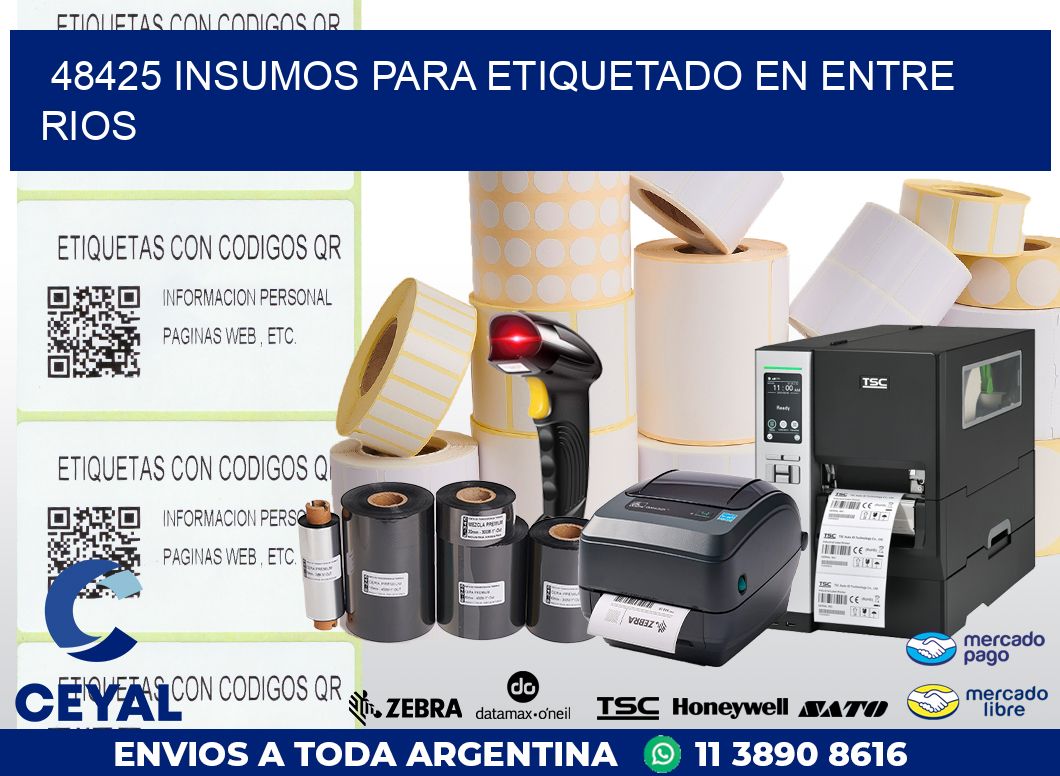 48425 INSUMOS PARA ETIQUETADO EN ENTRE RIOS