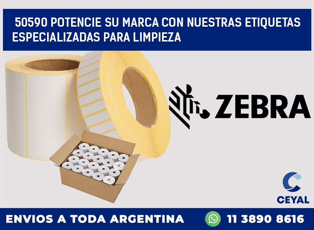 50590 POTENCIE SU MARCA CON NUESTRAS ETIQUETAS ESPECIALIZADAS PARA LIMPIEZA