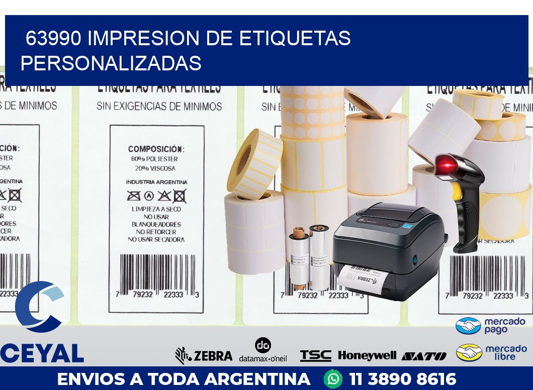 63990 IMPRESION DE ETIQUETAS PERSONALIZADAS