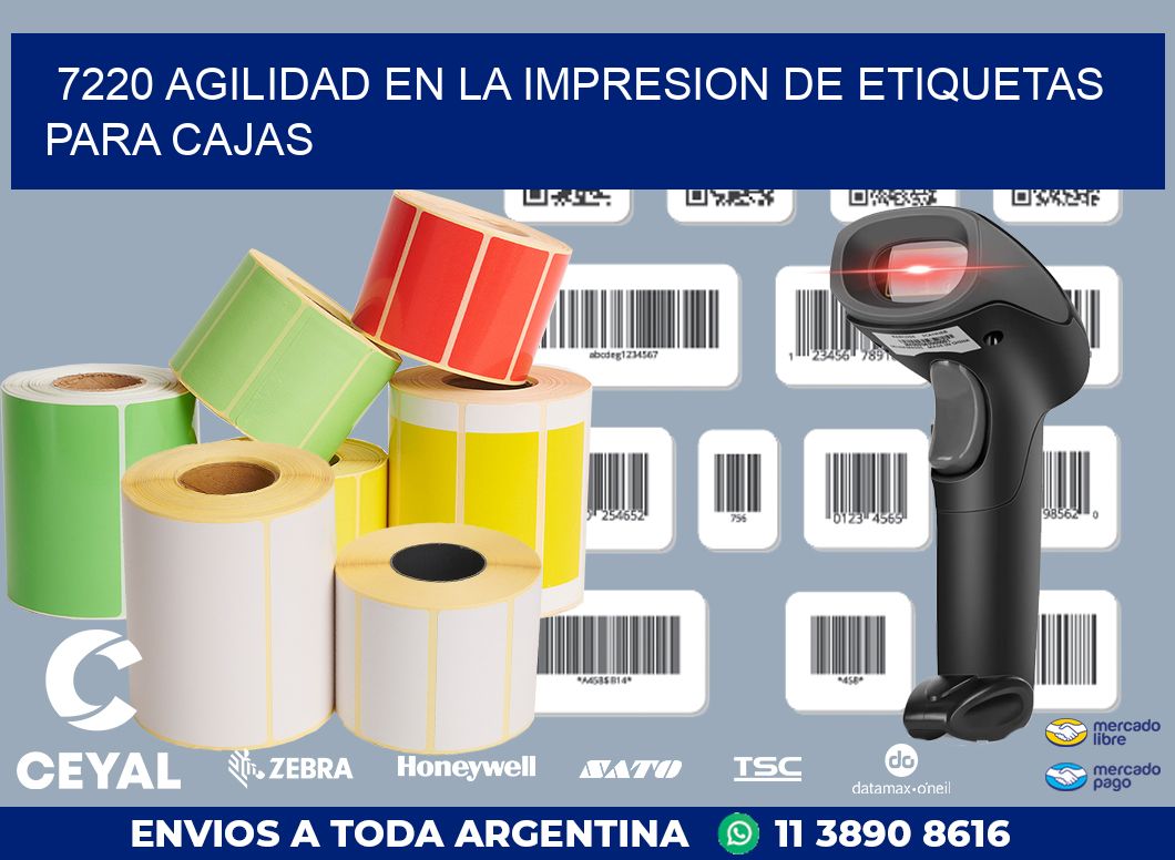 7220 AGILIDAD EN LA IMPRESION DE ETIQUETAS PARA CAJAS