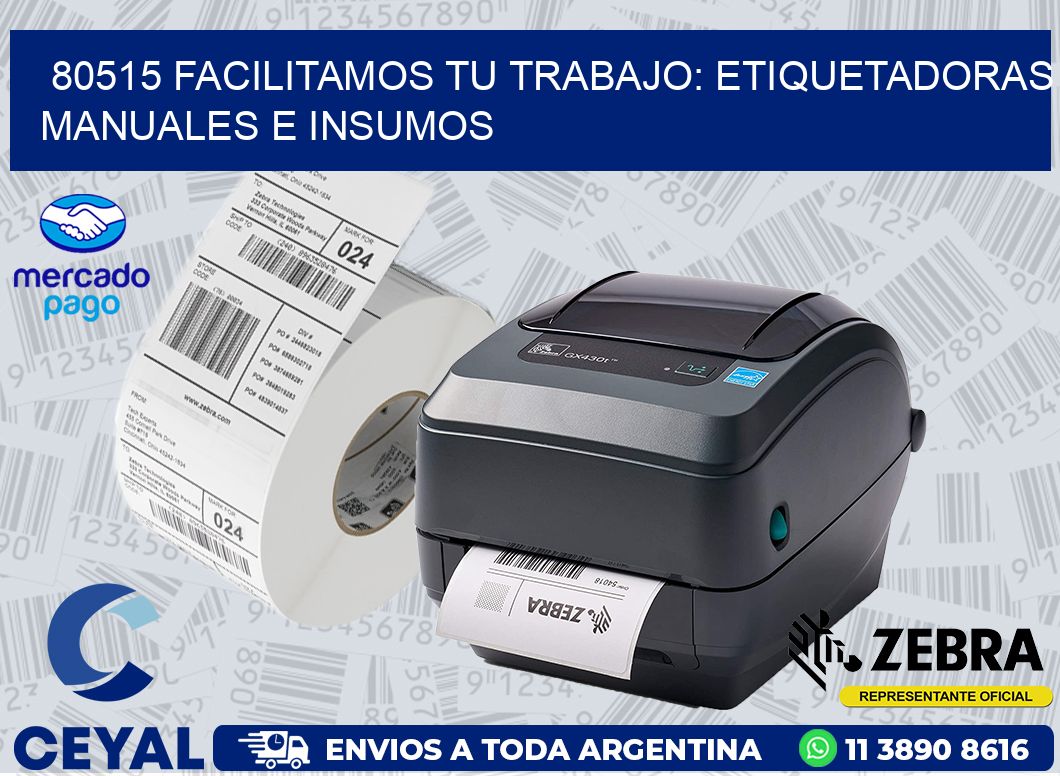 80515 FACILITAMOS TU TRABAJO: ETIQUETADORAS MANUALES E INSUMOS