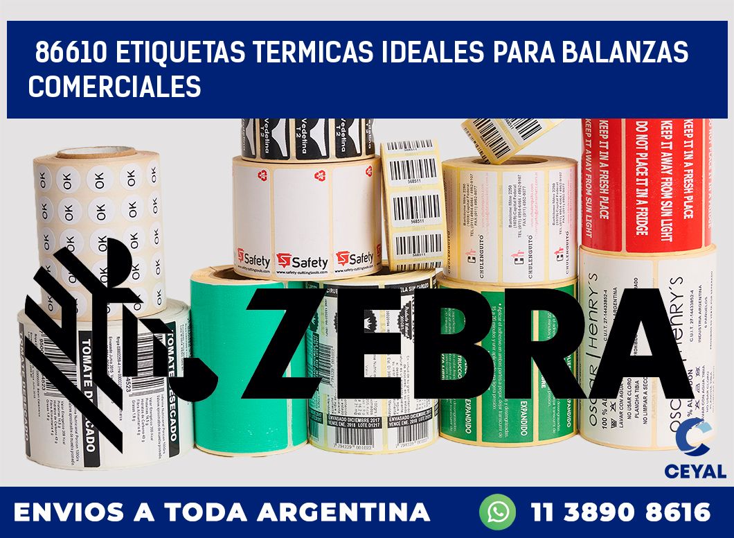 86610 ETIQUETAS TERMICAS IDEALES PARA BALANZAS COMERCIALES