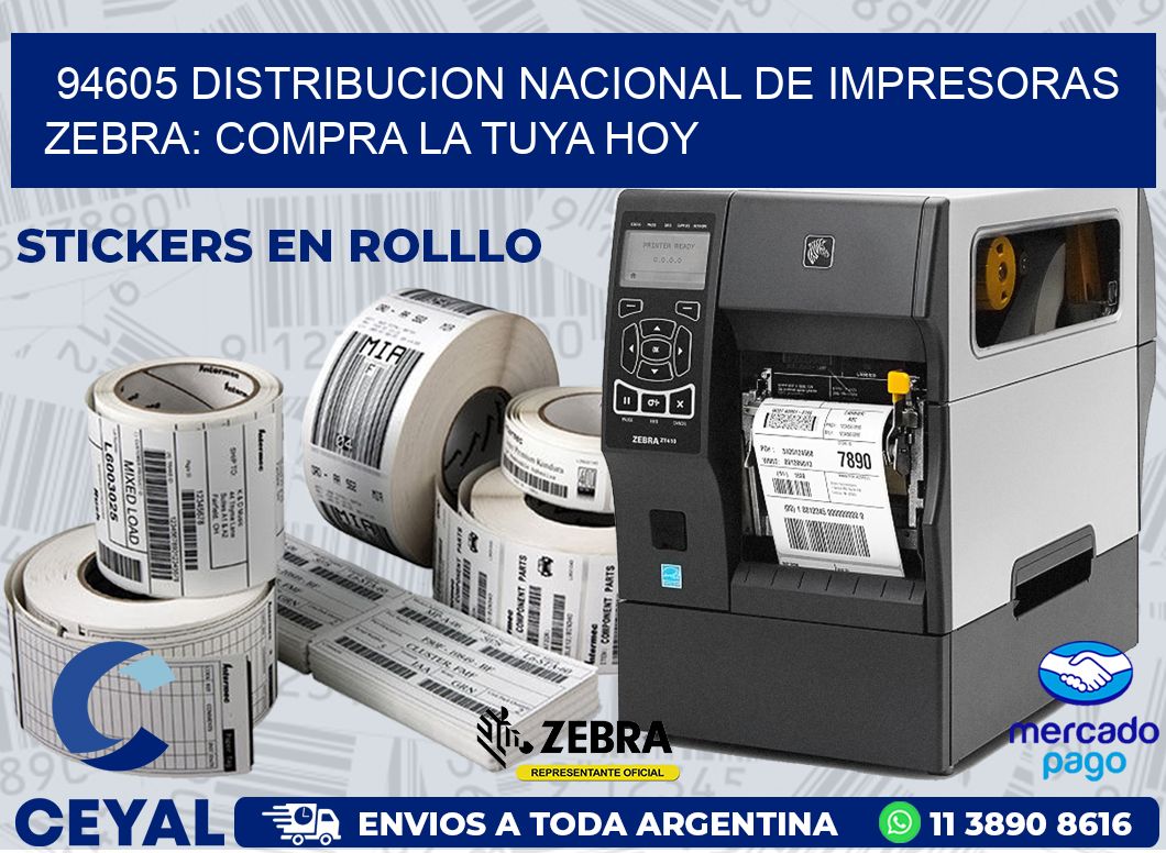 94605 DISTRIBUCION NACIONAL DE IMPRESORAS ZEBRA: COMPRA LA TUYA HOY
