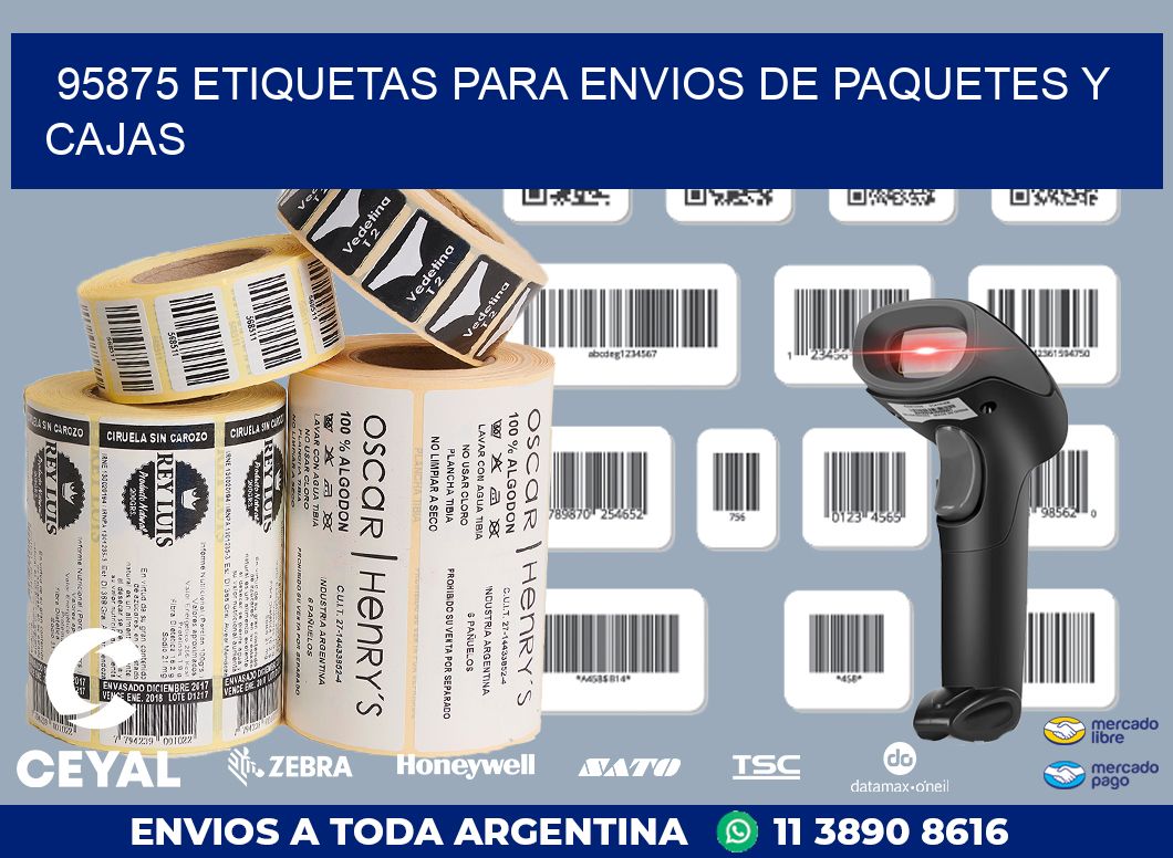 95875 ETIQUETAS PARA ENVIOS DE PAQUETES Y CAJAS