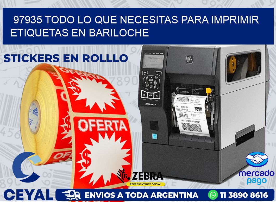 97935 TODO LO QUE NECESITAS PARA IMPRIMIR ETIQUETAS EN BARILOCHE