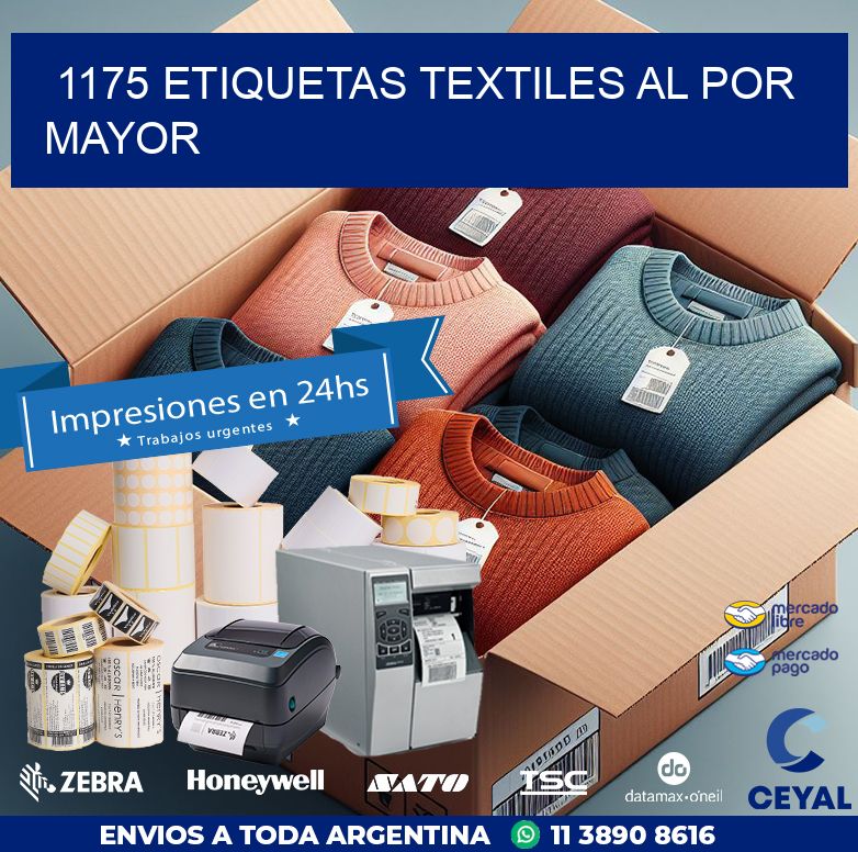 1175 ETIQUETAS TEXTILES AL POR MAYOR