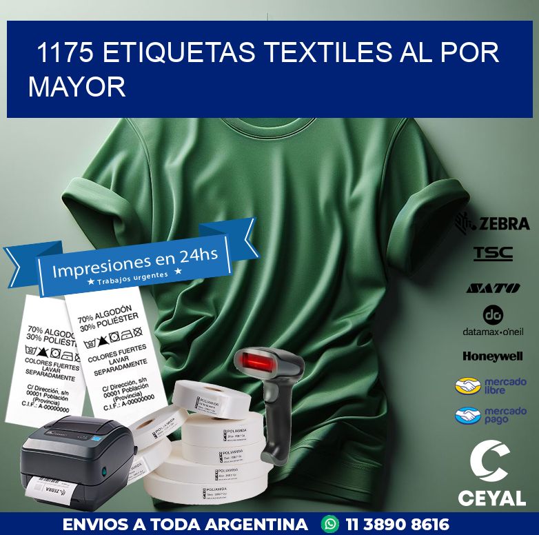 1175 ETIQUETAS TEXTILES AL POR MAYOR