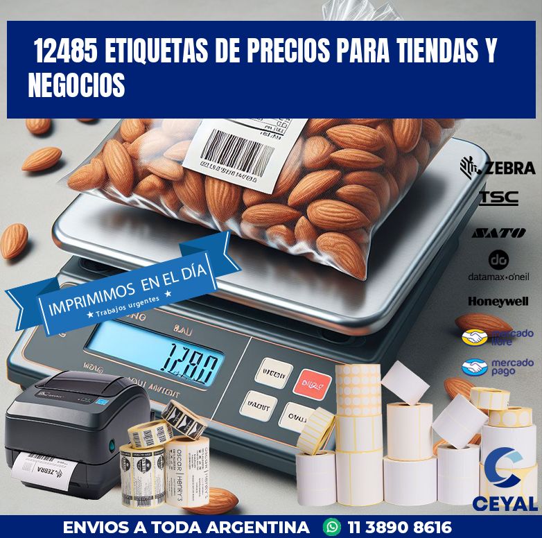 12485 ETIQUETAS DE PRECIOS PARA TIENDAS Y NEGOCIOS