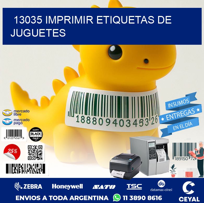 13035 IMPRIMIR ETIQUETAS DE JUGUETES