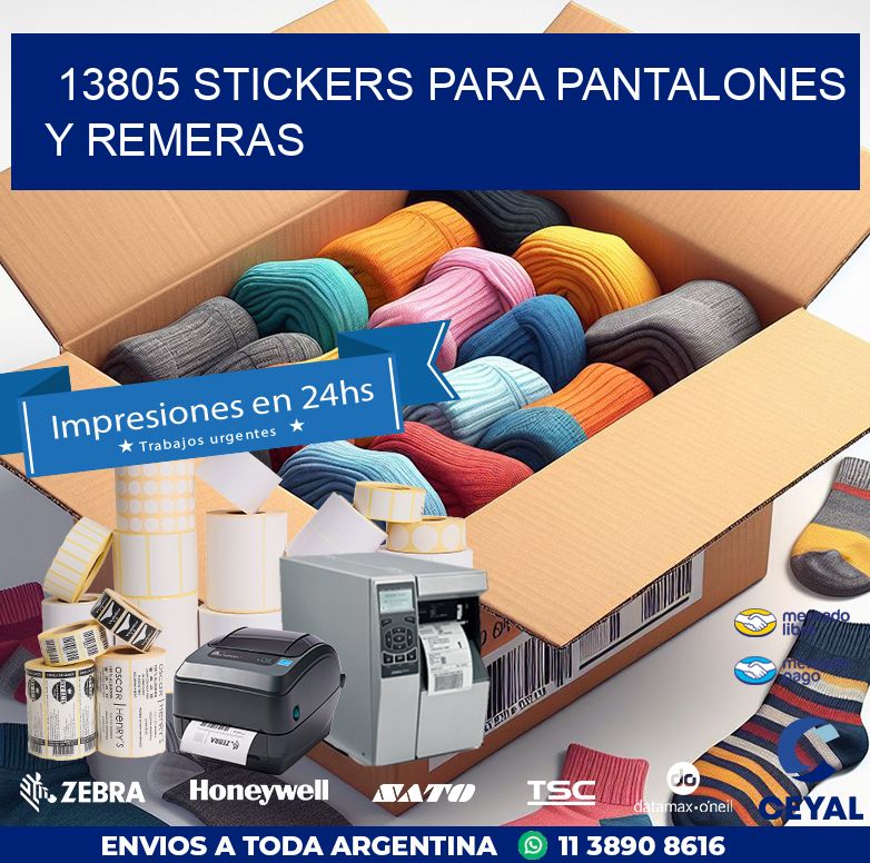 13805 STICKERS PARA PANTALONES Y REMERAS