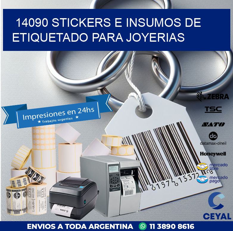 14090 STICKERS E INSUMOS DE ETIQUETADO PARA JOYERIAS