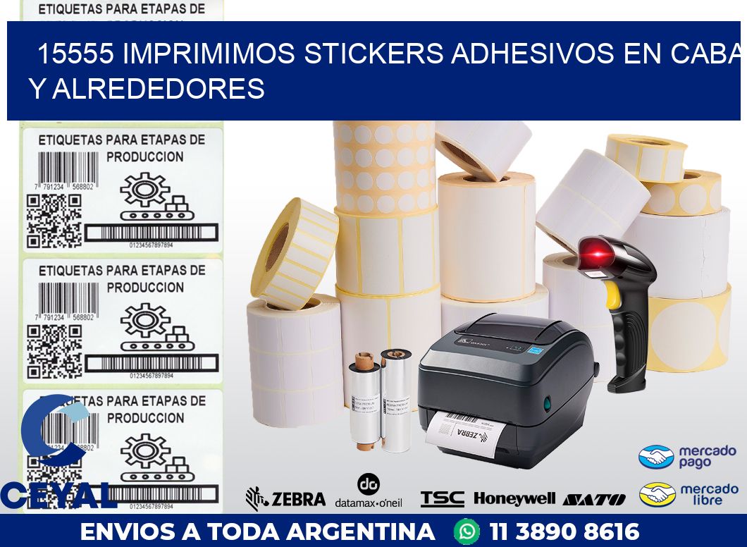 15555 IMPRIMIMOS STICKERS ADHESIVOS EN CABA Y ALREDEDORES