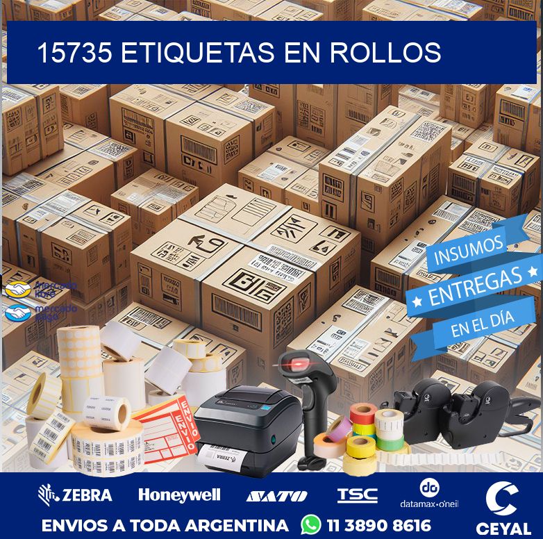 15735 ETIQUETAS EN ROLLOS