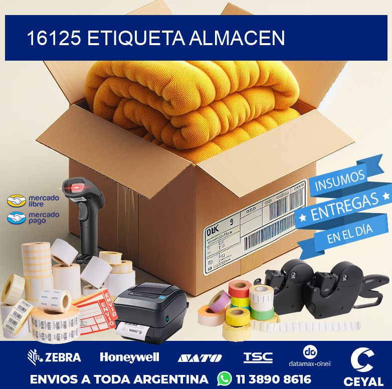 16125 ETIQUETA ALMACEN