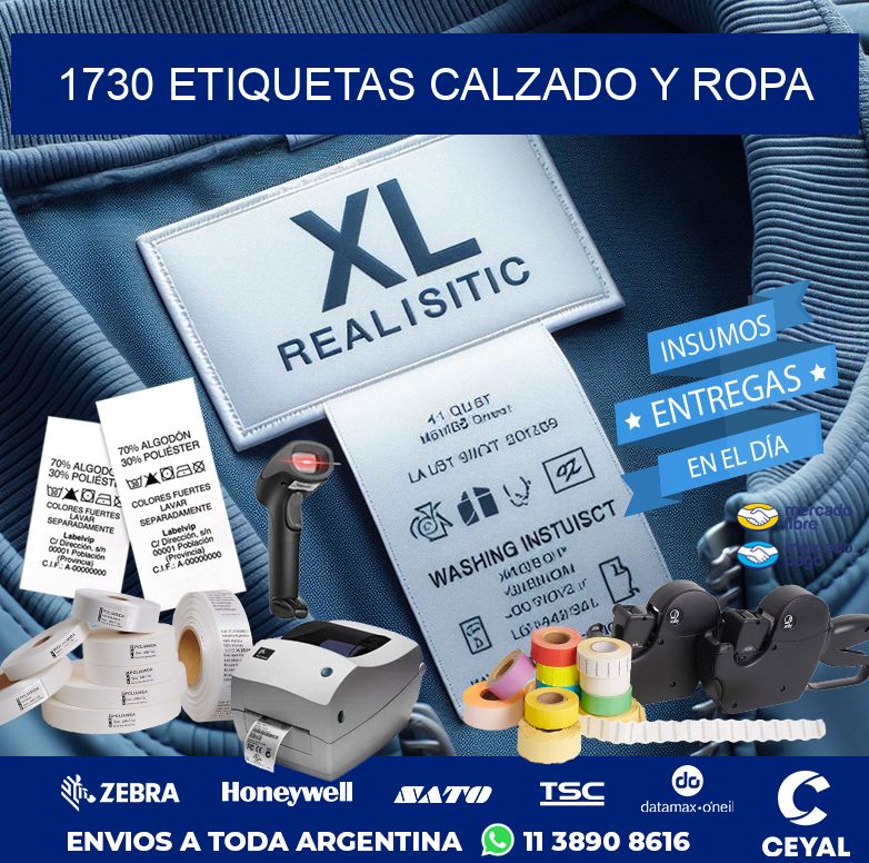 1730 ETIQUETAS CALZADO Y ROPA