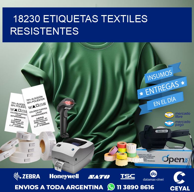 18230 ETIQUETAS TEXTILES RESISTENTES