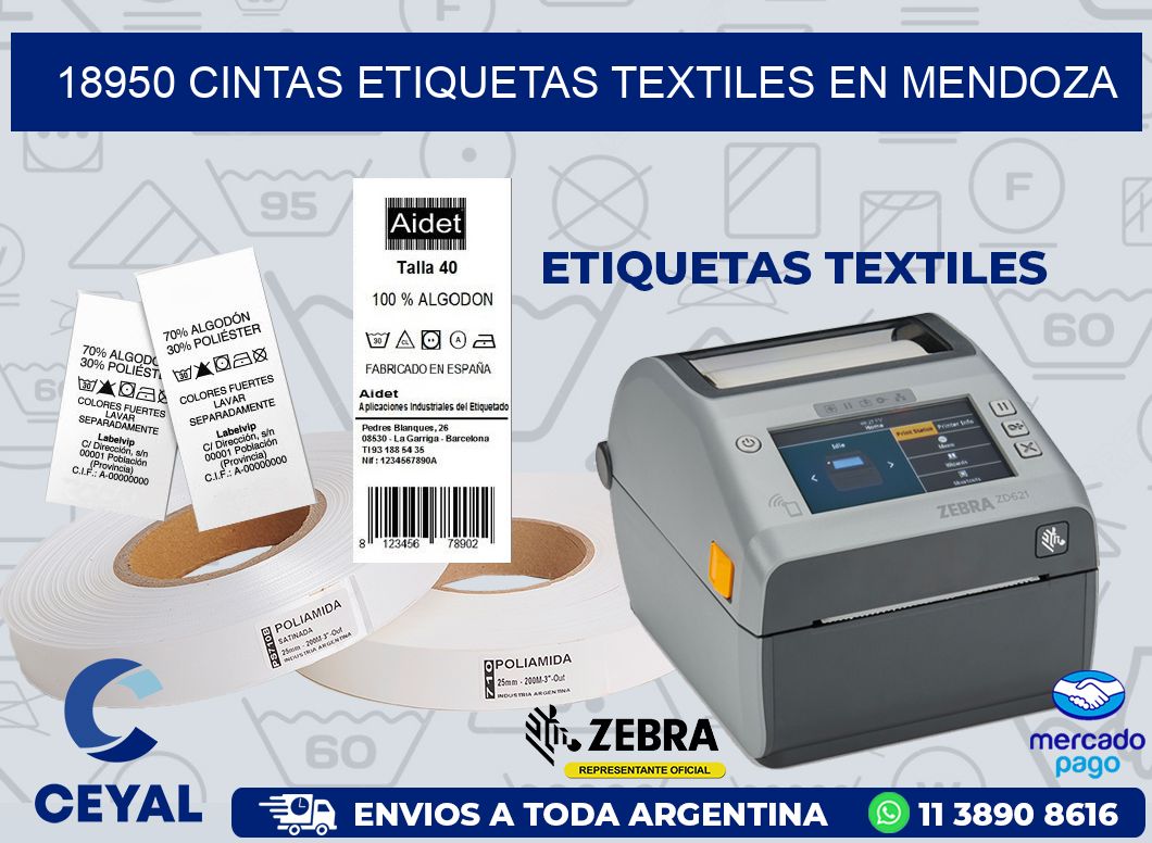 18950 CINTAS ETIQUETAS TEXTILES EN MENDOZA