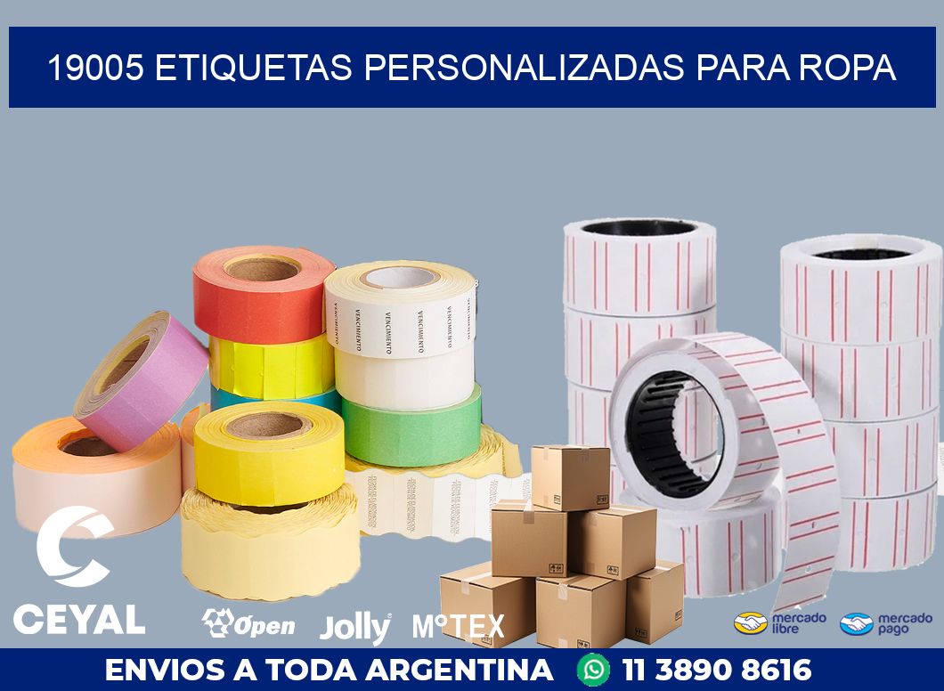 19005 ETIQUETAS PERSONALIZADAS PARA ROPA