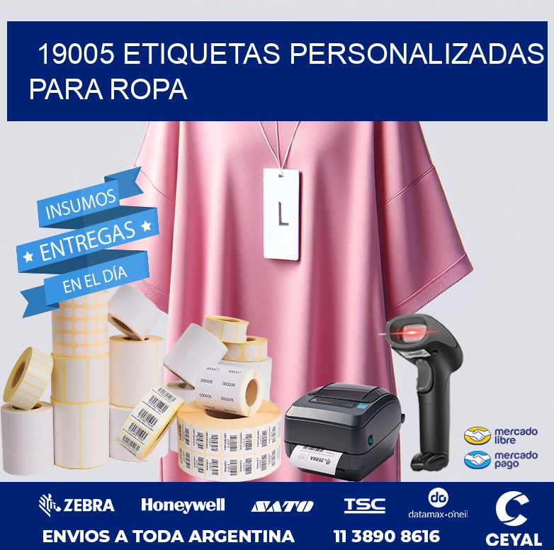 19005 ETIQUETAS PERSONALIZADAS PARA ROPA
