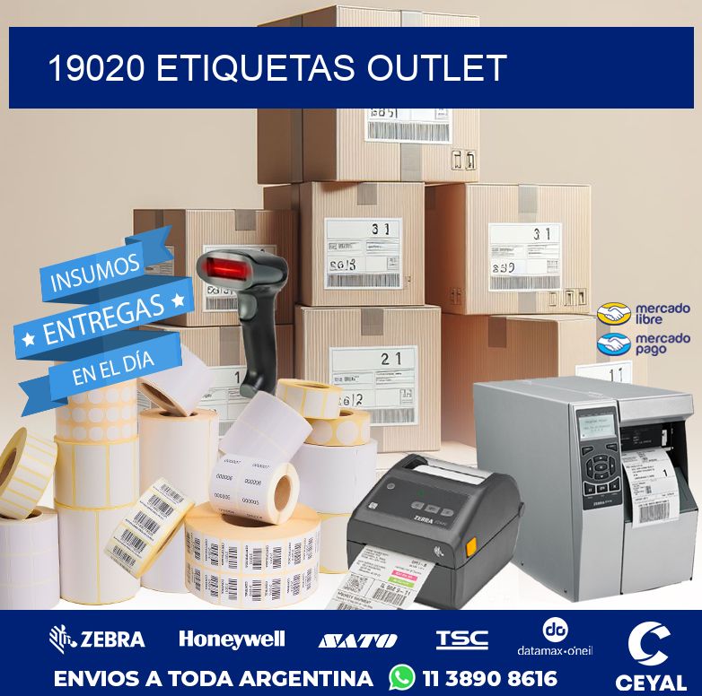 19020 ETIQUETAS OUTLET