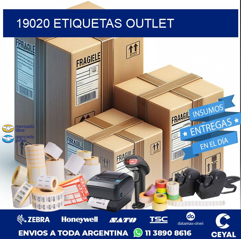 19020 ETIQUETAS OUTLET