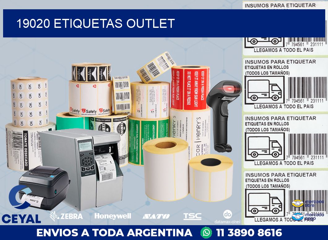 19020 ETIQUETAS OUTLET