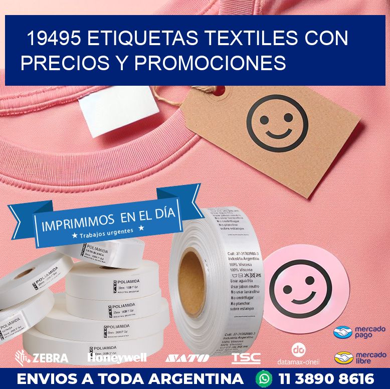 19495 ETIQUETAS TEXTILES CON PRECIOS Y PROMOCIONES