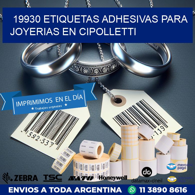 19930 ETIQUETAS ADHESIVAS PARA JOYERIAS EN CIPOLLETTI