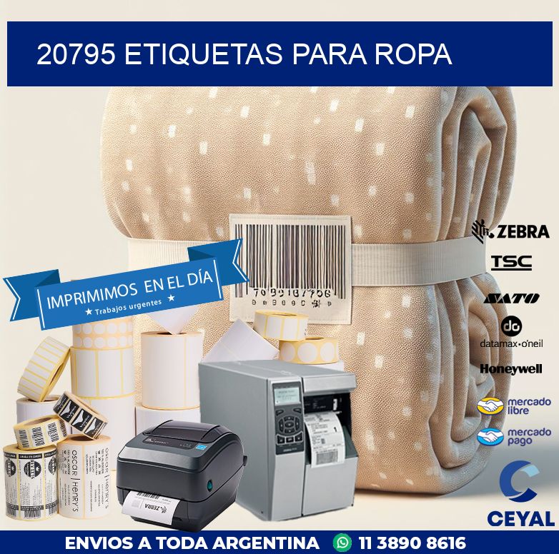 20795 ETIQUETAS PARA ROPA