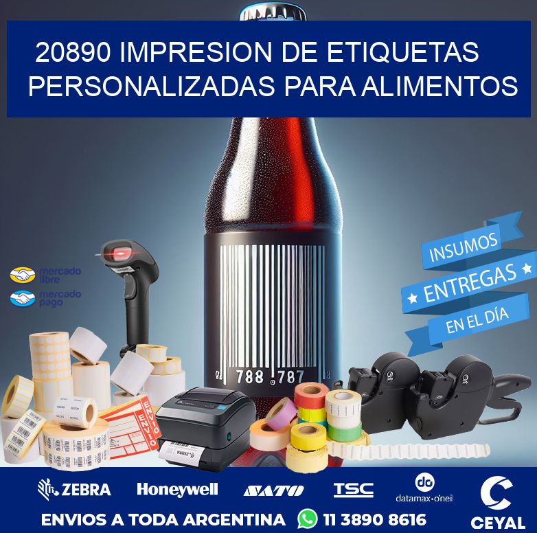 20890 IMPRESION DE ETIQUETAS PERSONALIZADAS PARA ALIMENTOS