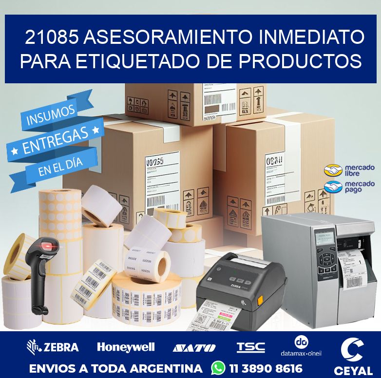 21085 ASESORAMIENTO INMEDIATO PARA ETIQUETADO DE PRODUCTOS