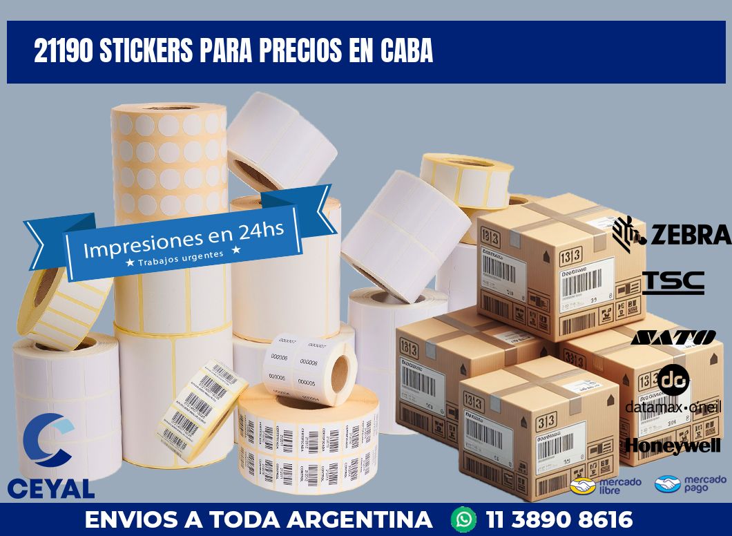 21190 STICKERS PARA PRECIOS EN CABA