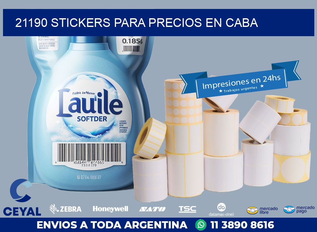 21190 STICKERS PARA PRECIOS EN CABA
