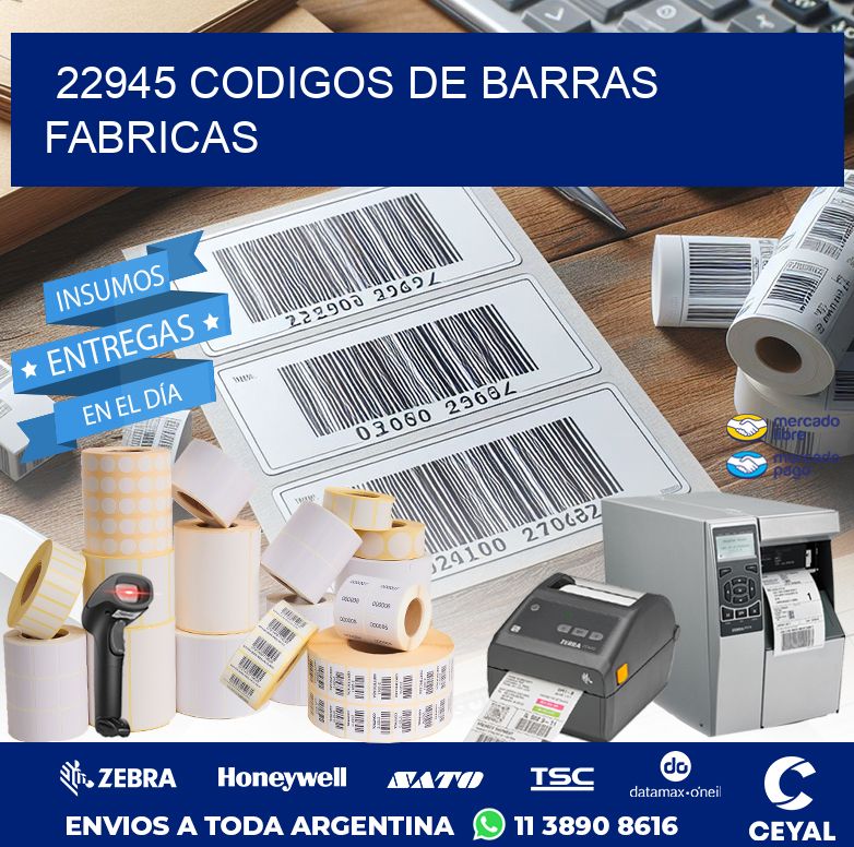 22945 CODIGOS DE BARRAS FABRICAS