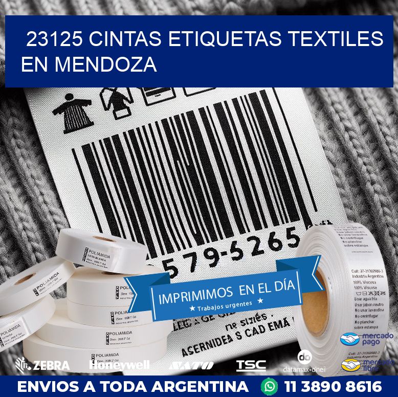 23125 CINTAS ETIQUETAS TEXTILES EN MENDOZA