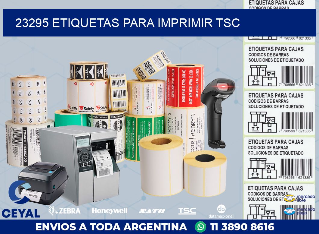 23295 ETIQUETAS PARA IMPRIMIR TSC