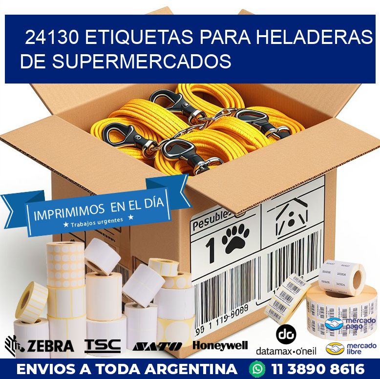 24130 ETIQUETAS PARA HELADERAS DE SUPERMERCADOS