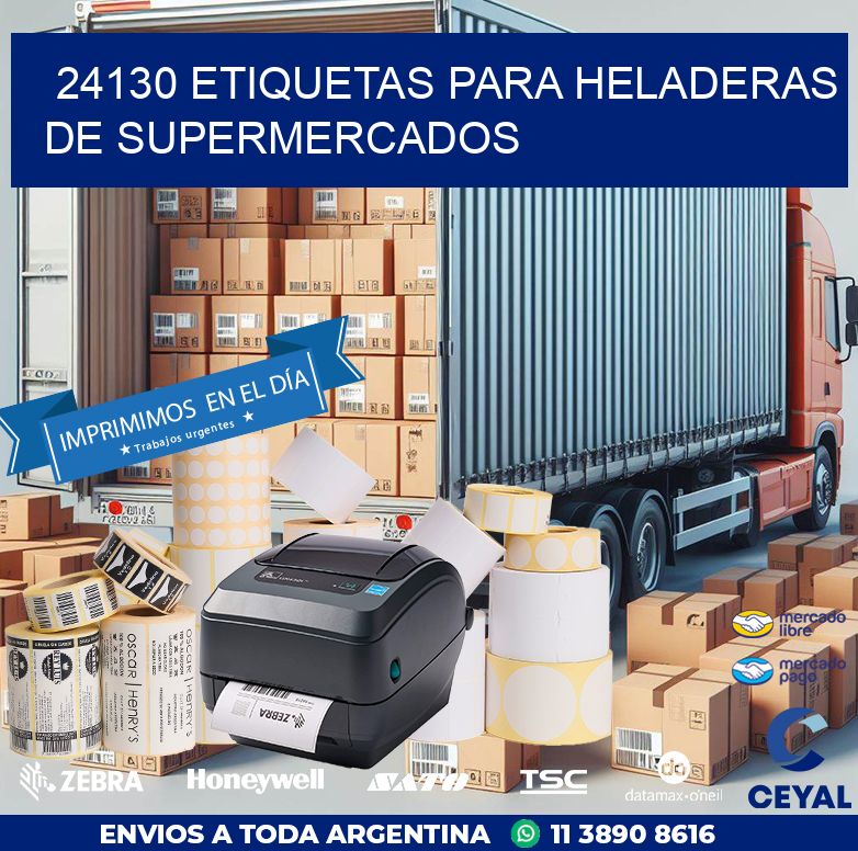 24130 ETIQUETAS PARA HELADERAS DE SUPERMERCADOS