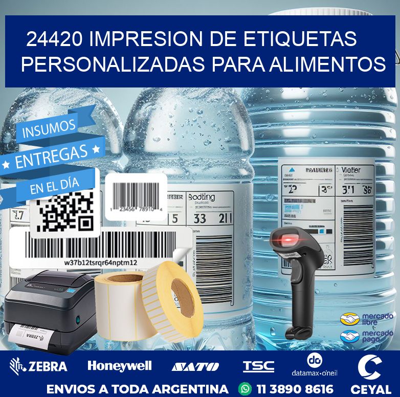 24420 IMPRESION DE ETIQUETAS PERSONALIZADAS PARA ALIMENTOS