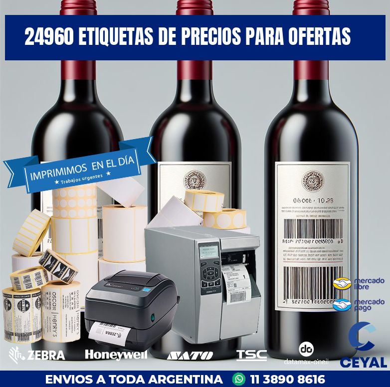 24960 ETIQUETAS DE PRECIOS PARA OFERTAS