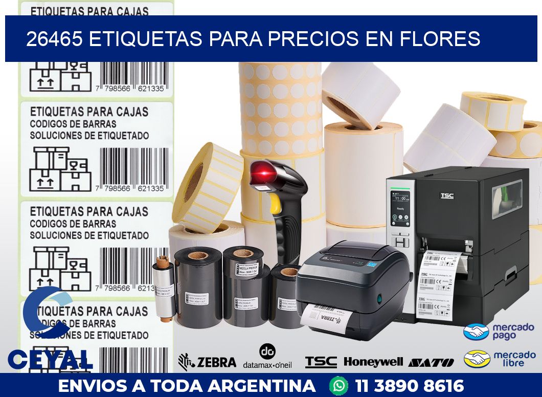 26465 ETIQUETAS PARA PRECIOS EN FLORES