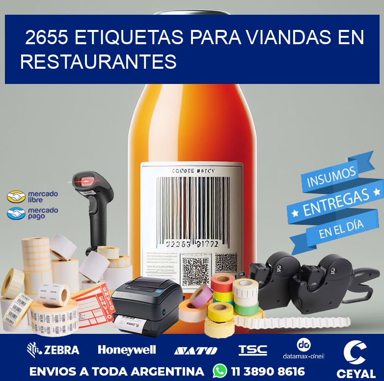 2655 ETIQUETAS PARA VIANDAS EN RESTAURANTES