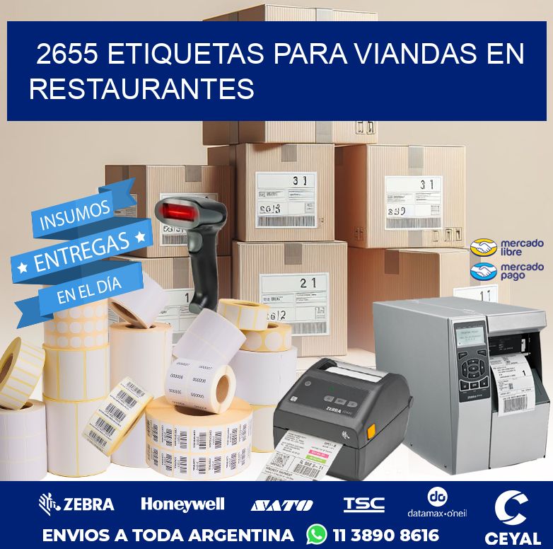 2655 ETIQUETAS PARA VIANDAS EN RESTAURANTES