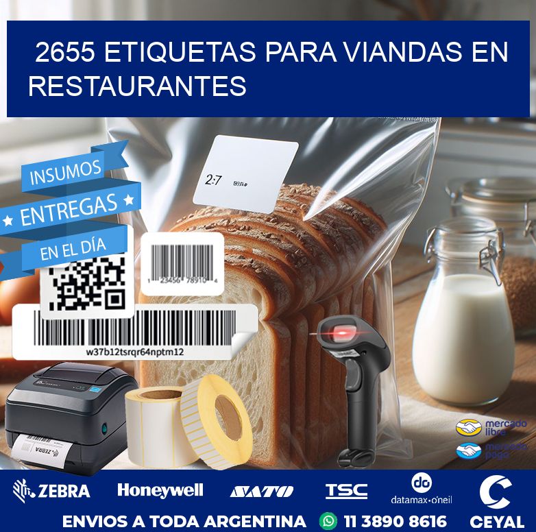 2655 ETIQUETAS PARA VIANDAS EN RESTAURANTES
